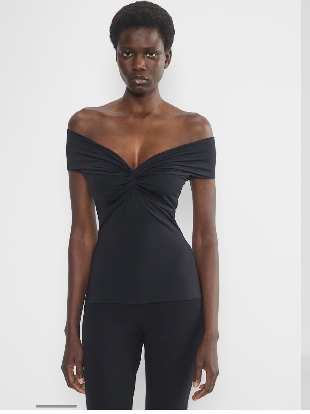 Aritzia Contour Black Ribbed Top - Picture 5 of 5